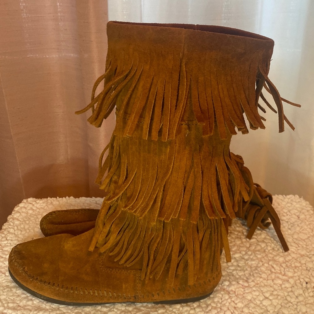 Minnetonka Fringe Boots
